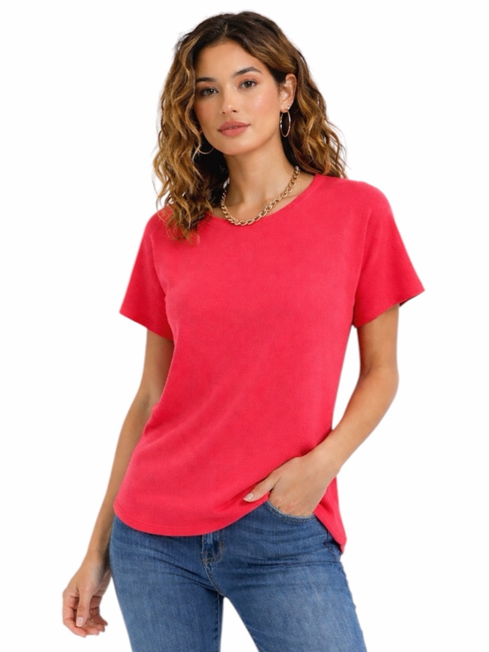 Vila Milano ($60) Pinky Coral Short Sleeve Sweater - PTP 21